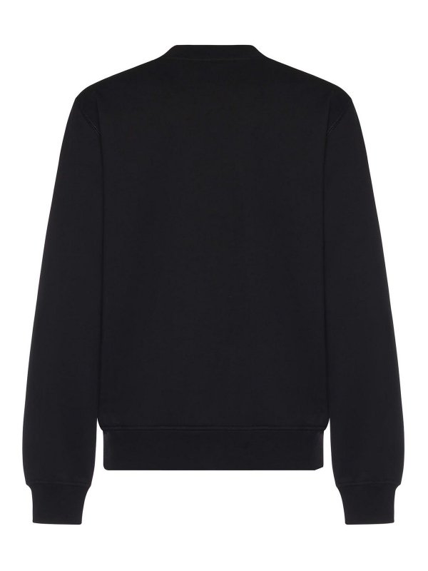The Best Shops DOLCE & GABBANA: Sweatshirts & Sweaters - Cotton Sweatshirt With Logo Plaque
