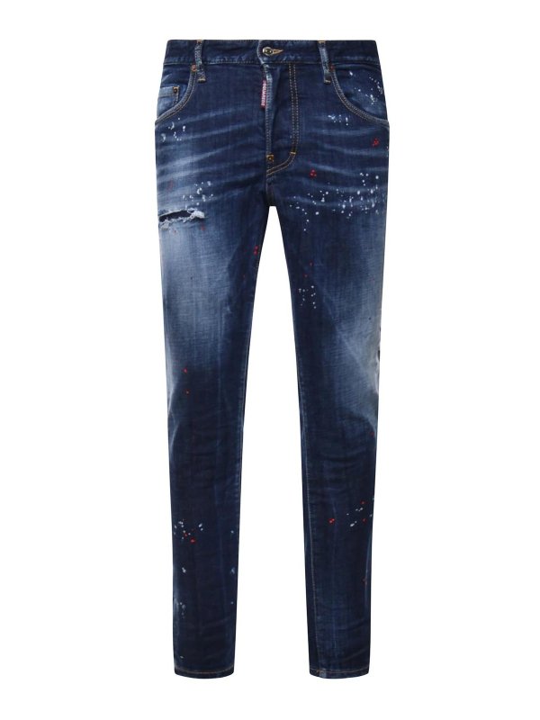 DSQUARED2: Jeans Rectos - Vaqueros Rectos - Azul