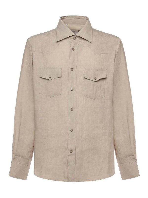 ELEVENTY: シャツ - シャツ - ライトベージュ
