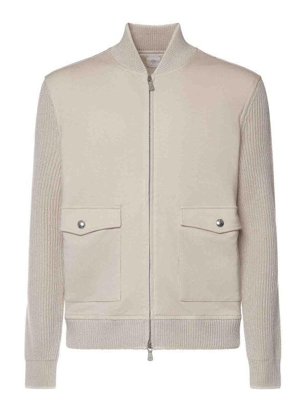 ELEVENTY: giacche bomber - Bomber in cotone e lino