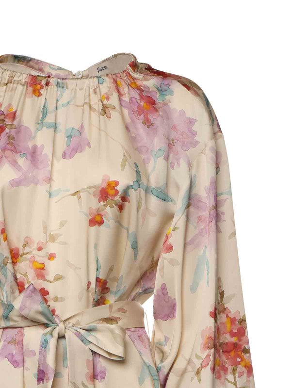 HERNO: Knielange Kleider online - Knielanges Kleid - Bunt