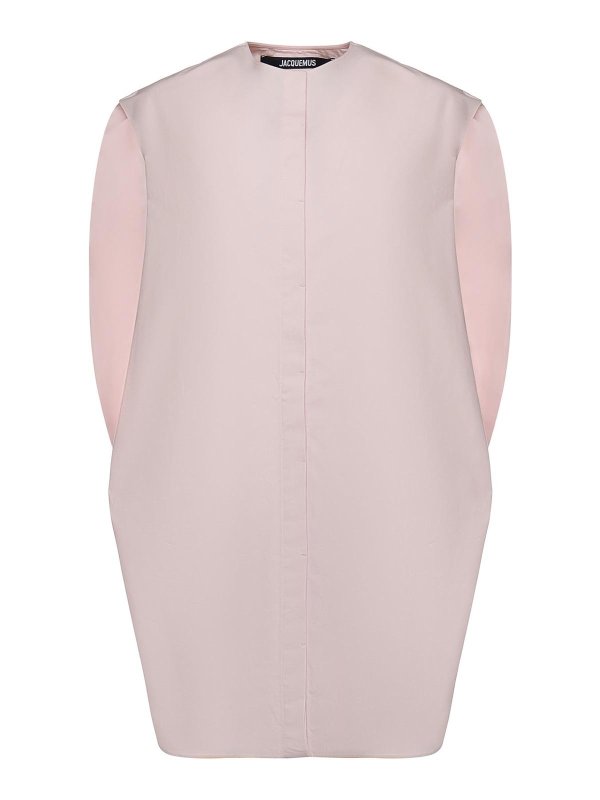 JACQUEMUS: Knielange Kleider - Knielanges Kleid - Hellrosa