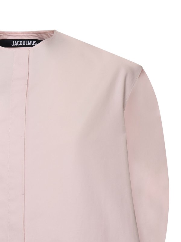 JACQUEMUS: Knielange Kleider online - Knielanges Kleid - Hellrosa