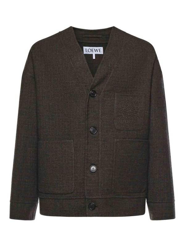 LOEWE: Cardigans - Cardigan - Hellbraun
