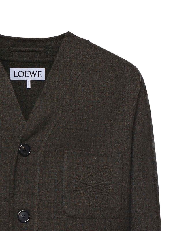 LOEWE: Cardigans online - Cardigan - Hellbraun