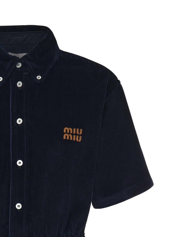 MIU MIU: short dresses online - Corduroy Dress