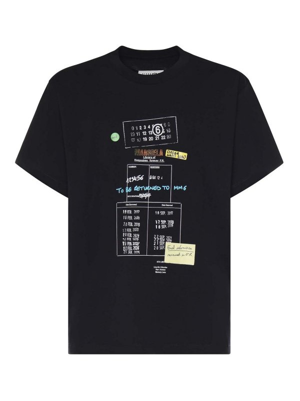 MM6 MAISON MARGIELA: T-shirts - T-Shirt - Noir