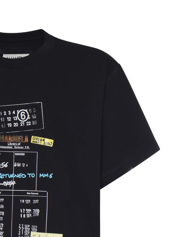 MM6 MAISON MARGIELA: T-shirts online - T-Shirt - Noir