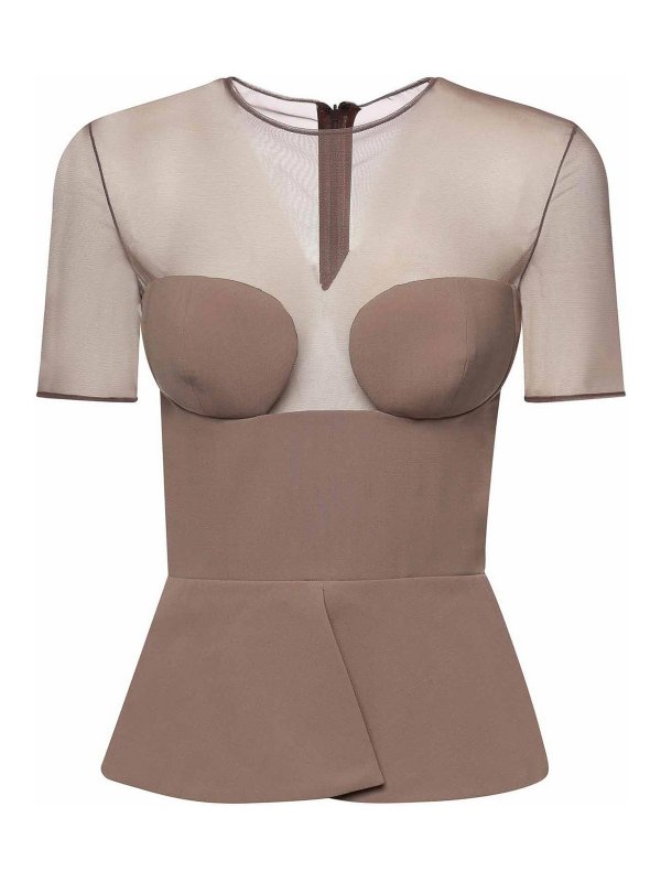 NENSI DOJAKA: トップス＆タンクトップ - トップ/タンクトップ - グレー