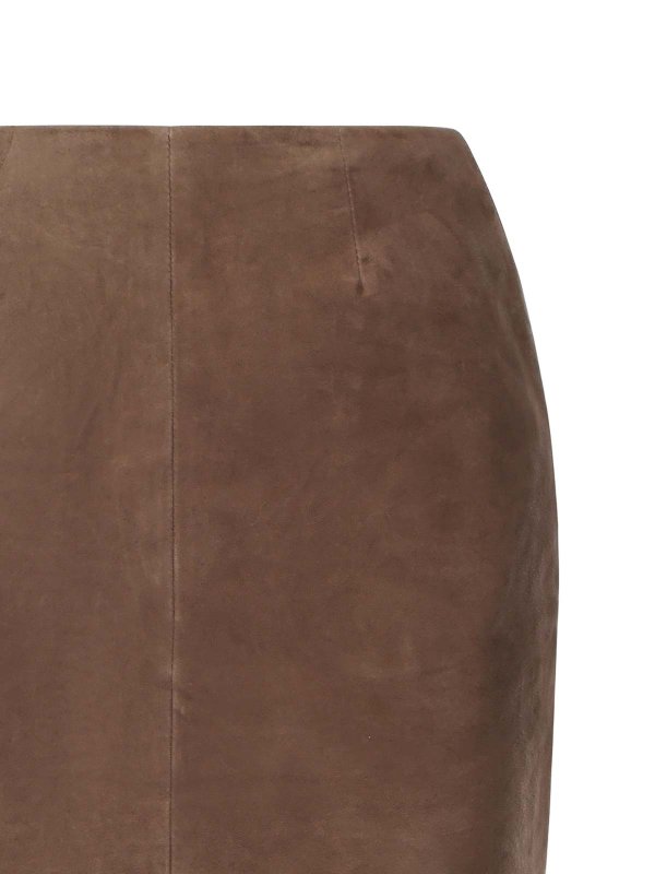 ROTATE Birger Christensen: gonne al ginocchio  e longuette online - Gonna longuette a tubino in pelle