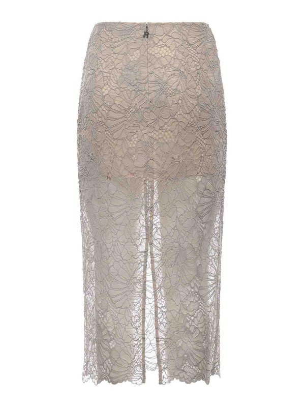 The Best Shops ROTATE Birger Christensen: Knielange und Midi Röcke - Midirock - Hellgrau