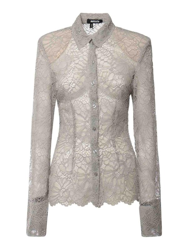 ROTATE Birger Christensen: Hemden - Hemd - Hellgrau