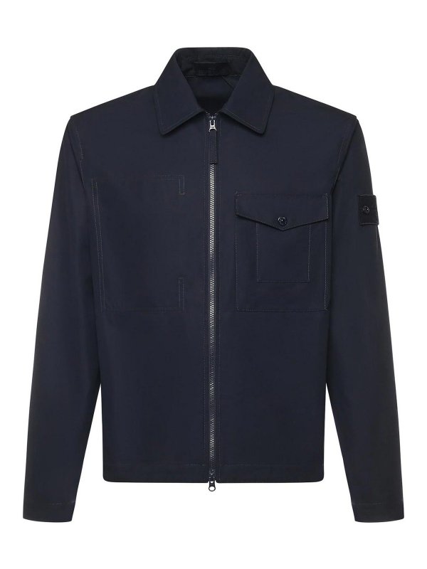 STONE ISLAND: giacche casual - Sovracamicia in cotone