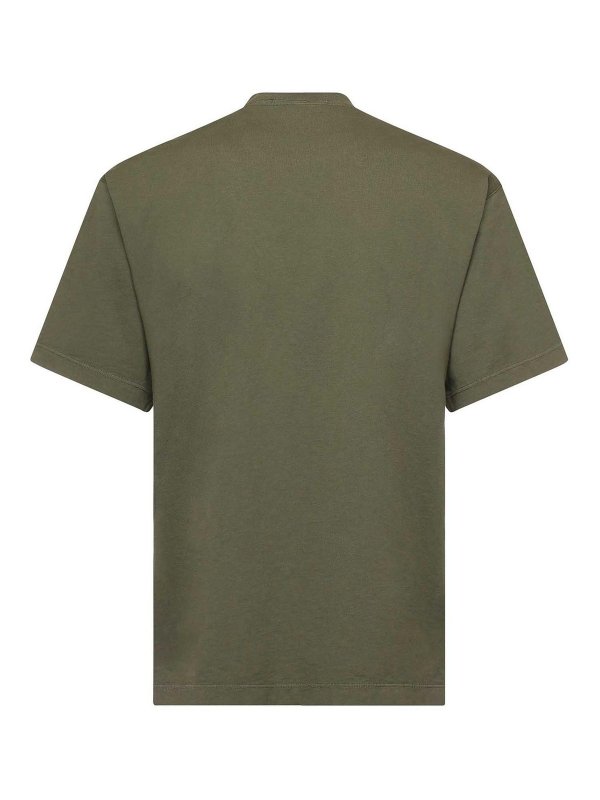 The Best Shops STONE ISLAND: t-shirts - Cotton Jersey T-Shirt With Compass Patch