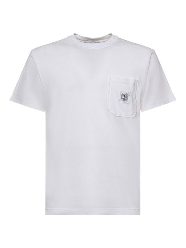 STONE ISLAND: t-shirts - Compass Patch T-Shirt