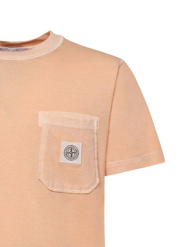STONE ISLAND: Tシャツ online - Tシャツ - ヌードカラー