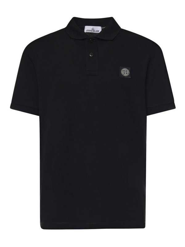 STONE ISLAND: polo shirts - Cotton Polo Shirt With Logo