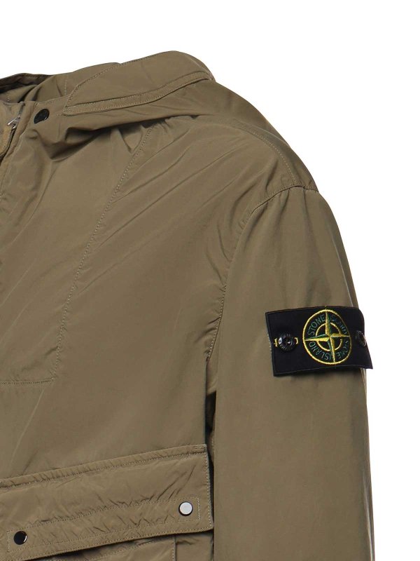 STONE ISLAND: casual jackets online - Hooded Jacket With Logo