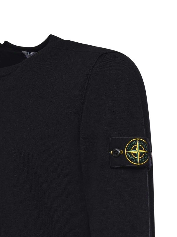 STONE ISLAND: クルーネック online - クルーネック - 黒