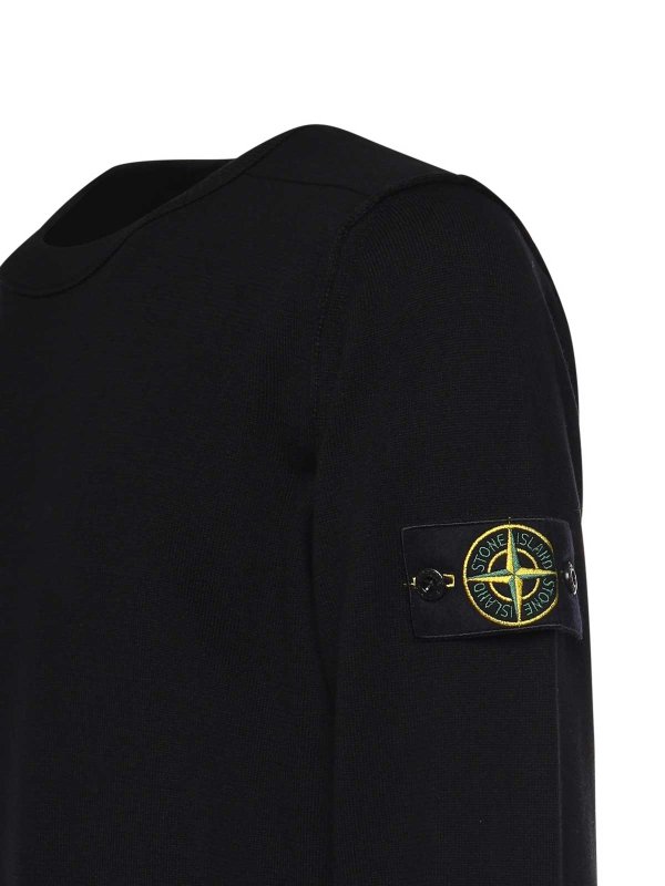 STONE ISLAND: クルーネック online - クルーネック - 黒