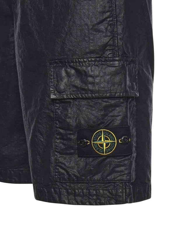 STONE ISLAND: トラウザーショーツ online - ショートパンツ - 黒