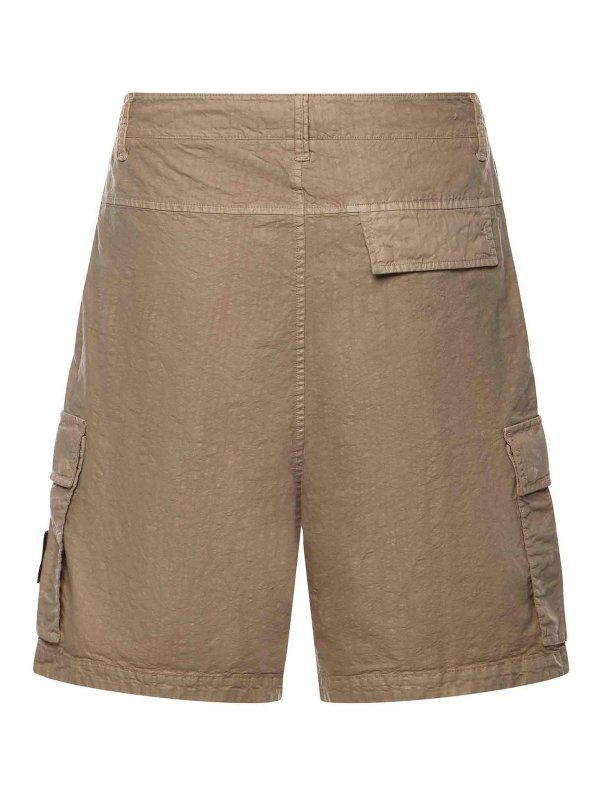 The Best Shops STONE ISLAND: トラウザーショーツ - ショートパンツ - キャメル