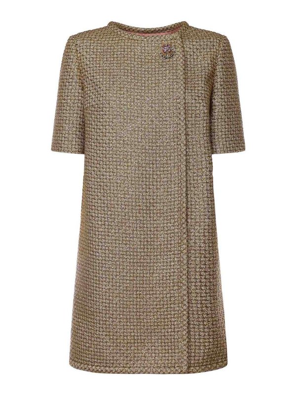 VALENTINO GARAVANI: ショートドレス - ショートドレス - 金