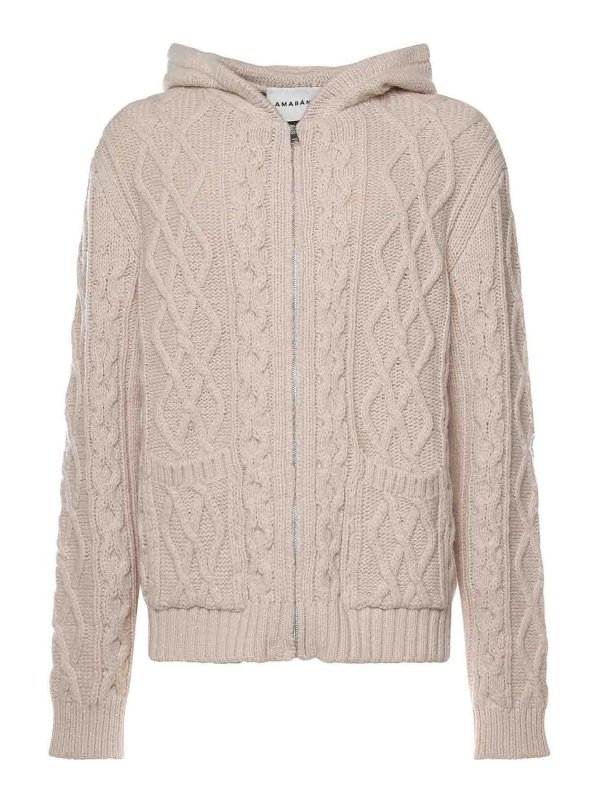 AMARANTO: Cardigans - Cardigan - Beige