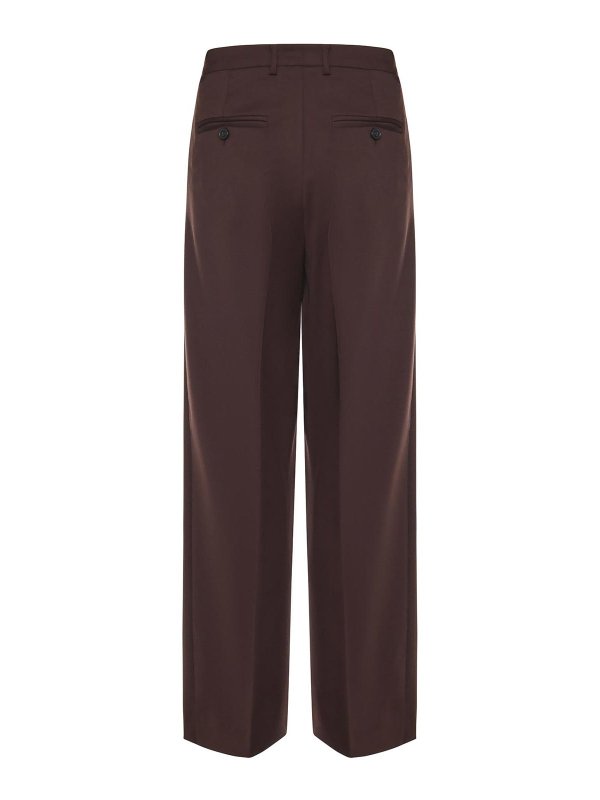 The Best Shops AMARANTO: casual trousers - Regular-Fit Wool Blend Trousers