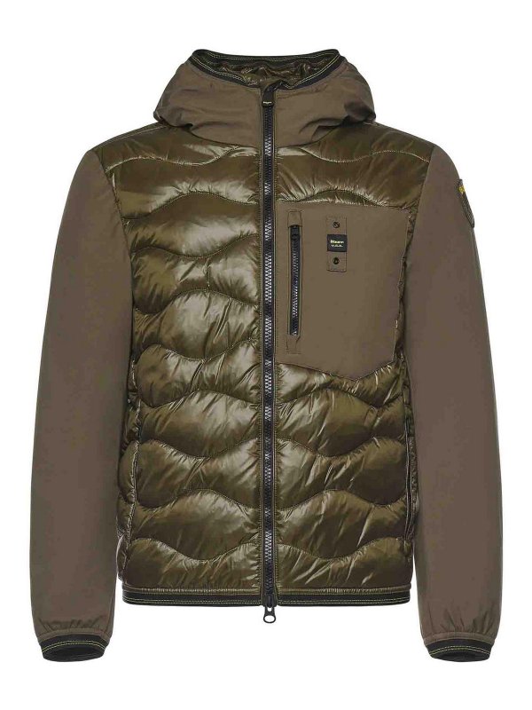 BLAUER: giacche imbottite - Piumino Imbottito Con Logo