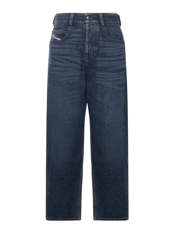 DIESEL: Jeans Rectos - Vaqueros Rectos - Azul