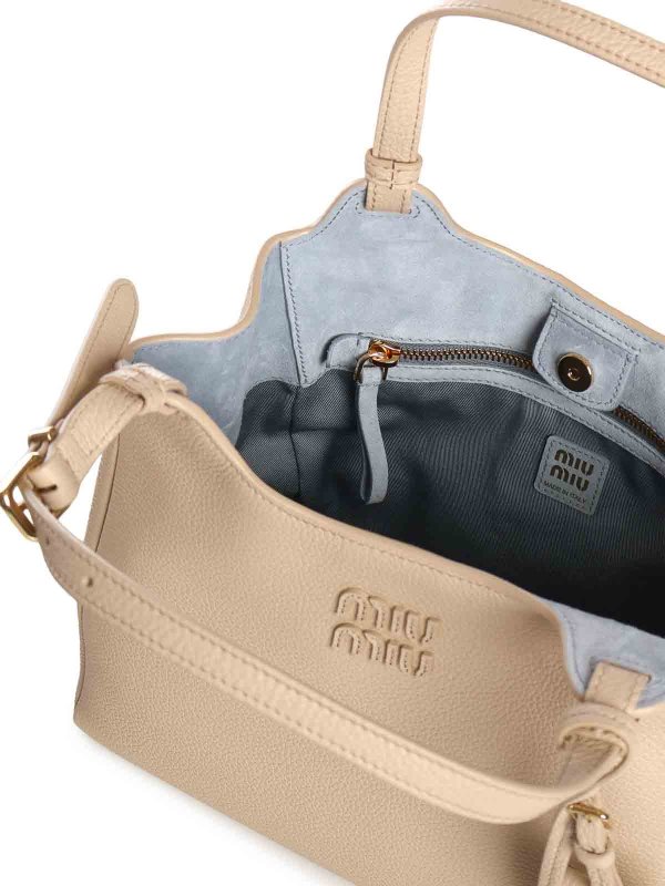The Best Shops MIU MIU: shoulder bags - Leather Bag With Logo