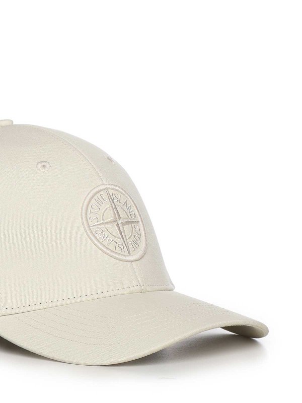 帽子 - 白 shop online: STONE ISLAND
