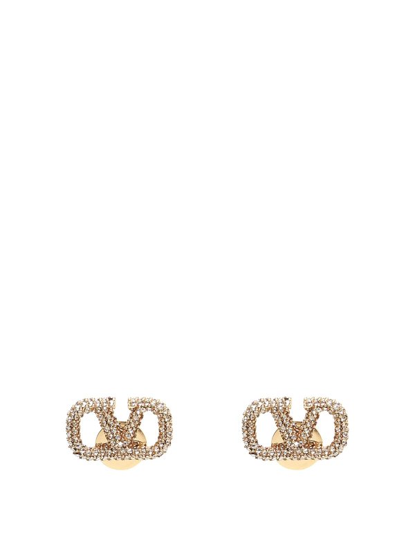VALENTINO GARAVANI: Earrings - Metal And Swarovski Crystal Earrings