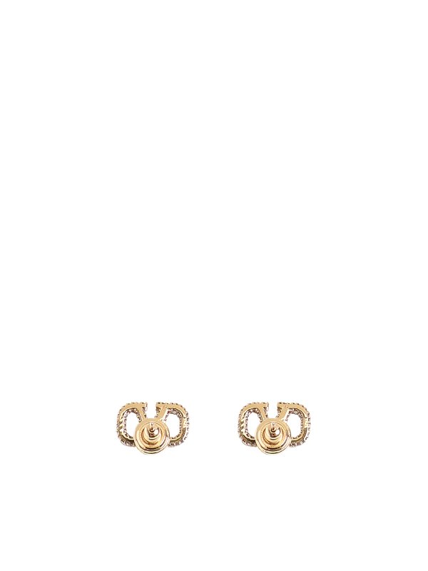 VALENTINO GARAVANI: Earrings online - Metal And Swarovski Crystal Earrings