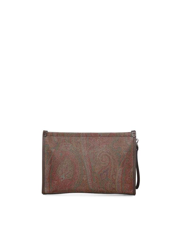 ETRO: Clutch online - Pochette - Marron