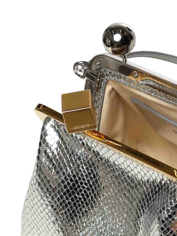 クラッチバッグ - 銀 shop online: JACQUEMUS