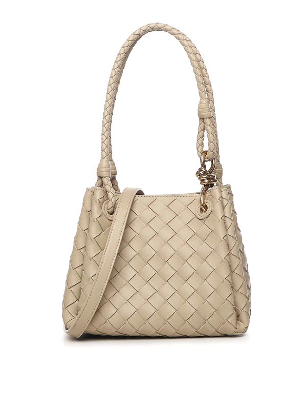 BOTTEGA VENETA: ショルダーバッグ - ショルダーバッグ - ベージュ