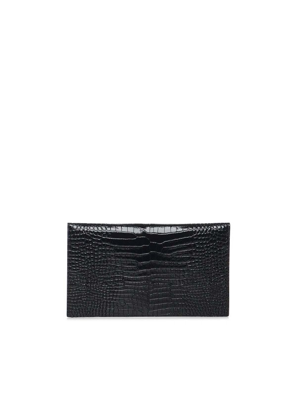 The Best Shops SAINT LAURENT: clutches - Uptown Cassandre Leather Clutch