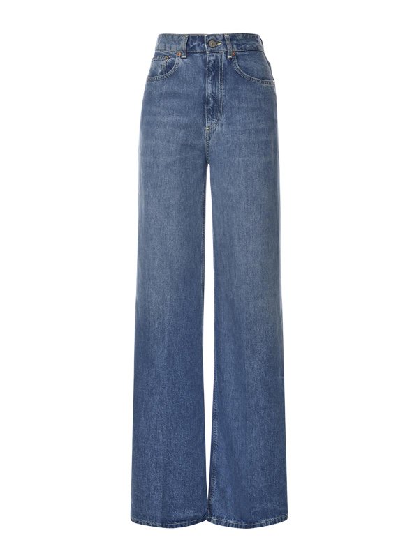 DONDUP: straight leg jeans - Beatrix Wide-Leg Jeans