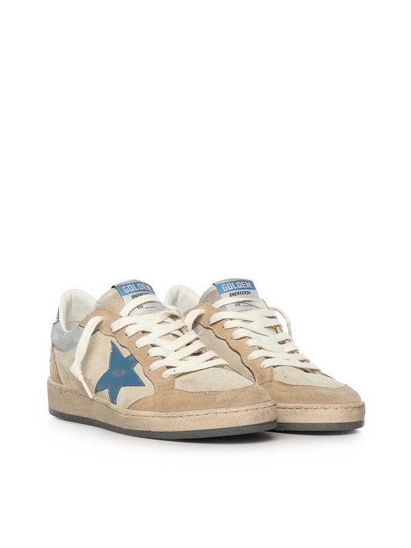 GOLDEN GOOSE: sneakers online - Sneaker in pelle con stella a sfera