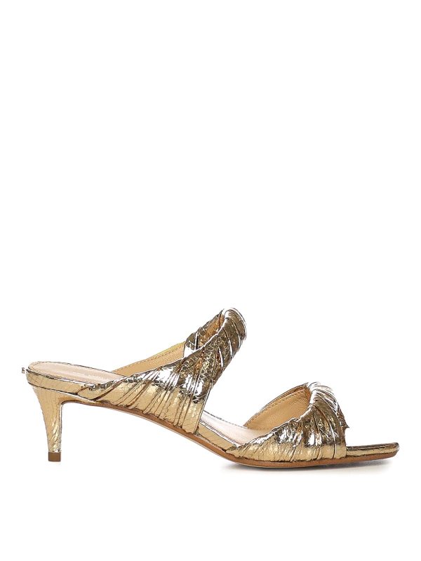 Michael Michael Kors: Mules - Mules - Gold