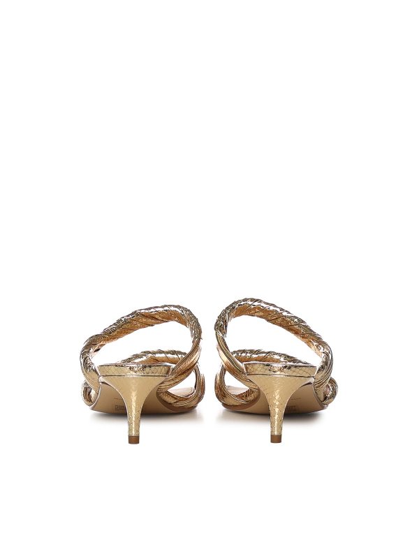 The Best Shops Michael Michael Kors: Mules - Mules - Gold