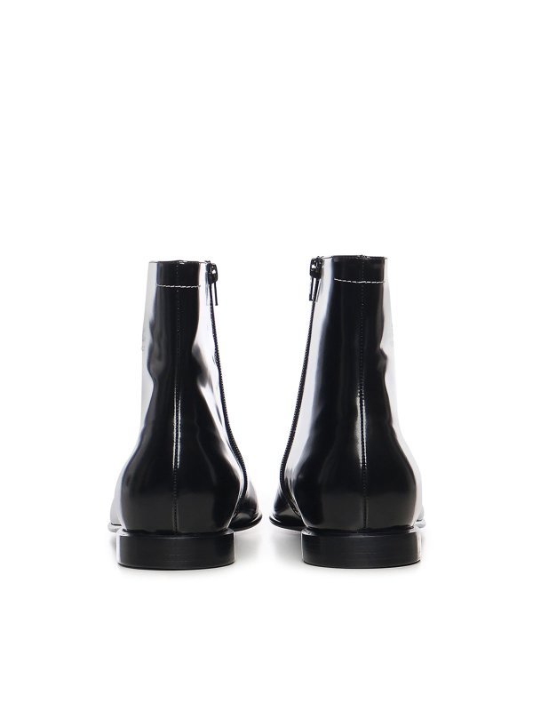 The Best Shops MM6 MAISON MARGIELA: ブーティー - アンクルブーツ - 黒