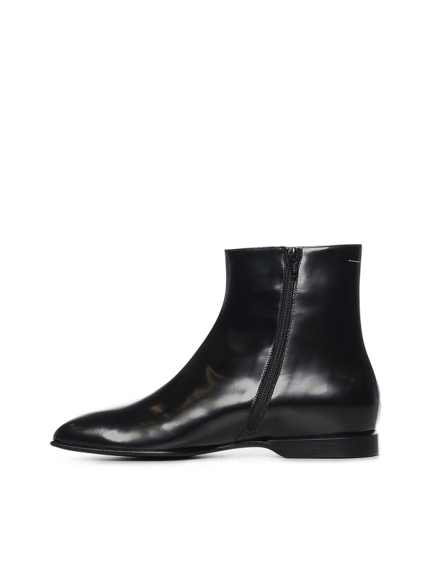 アンクルブーツ - 黒 shop online: MM6 MAISON MARGIELA