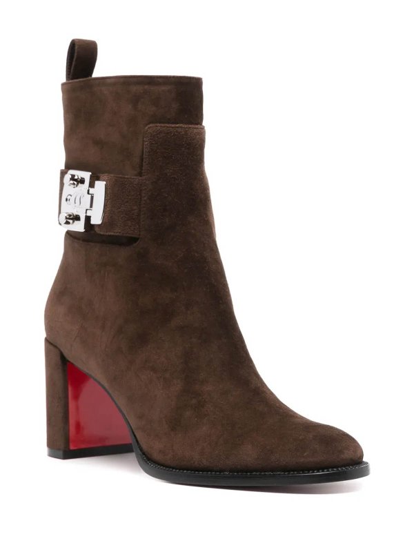 CHRISTIAN LOUBOUTIN: ブーティー online - アンクルブーツ - ブラウン