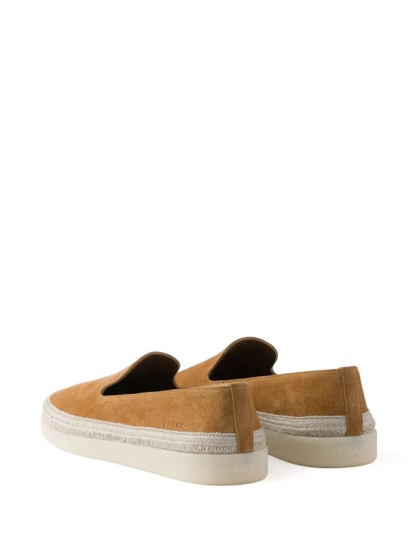 The Best Shops PRADA: Loafers & Slippers - Suede Loafers