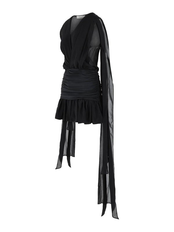 The Best Shops BLUMARINE: Knielange Kleider - Knielanges Kleid - Schwarz