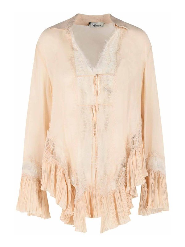BLUMARINE: Hemden - Hemd - Creme