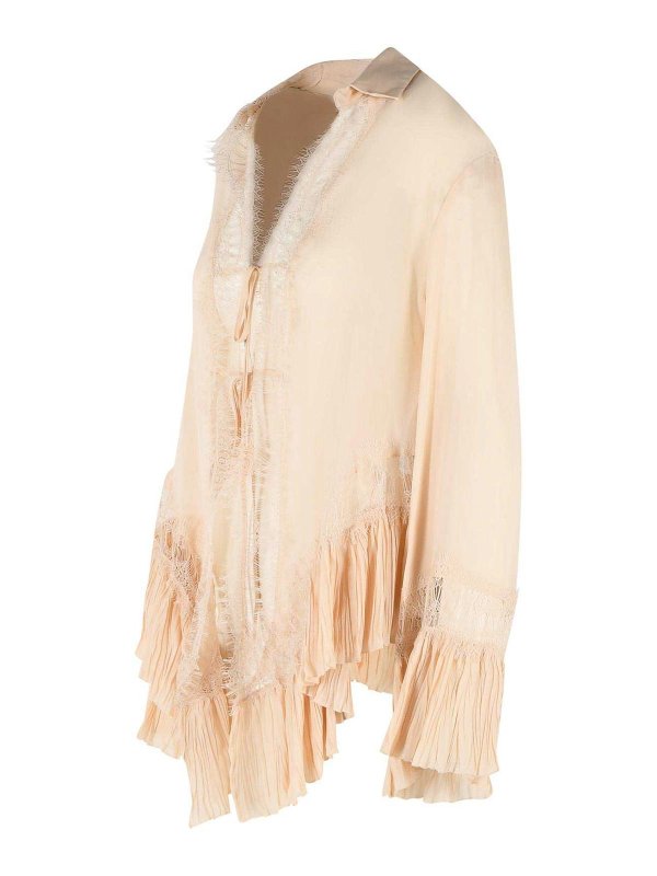 The Best Shops BLUMARINE: Hemden - Hemd - Creme